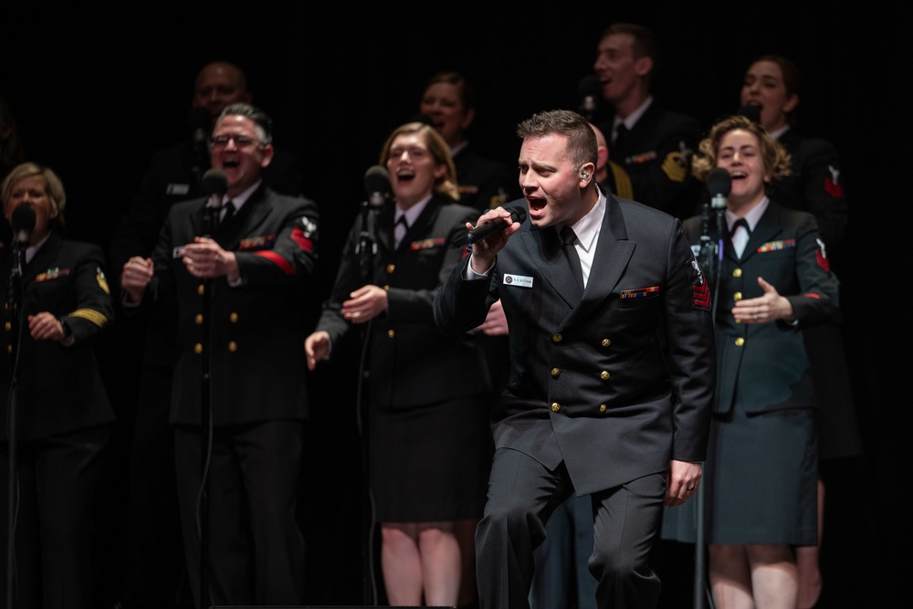 U.S. Navy Band Sea Chanters perform in Bakersfield