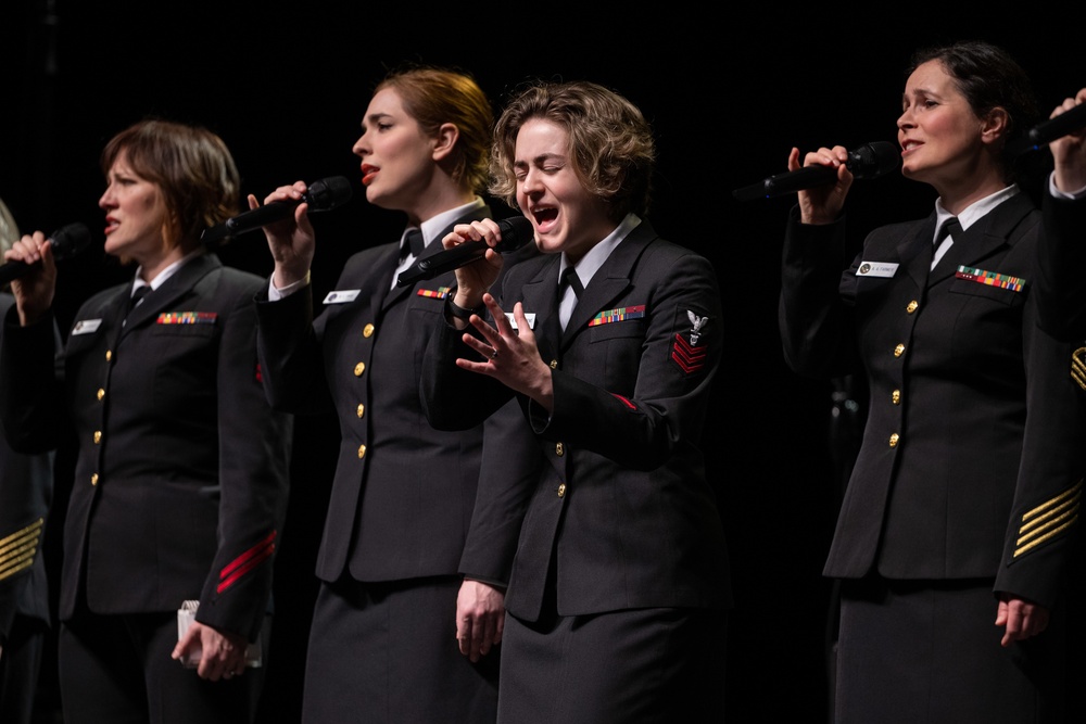 U.S. Navy Band Sea Chanters perform in Bakersfield