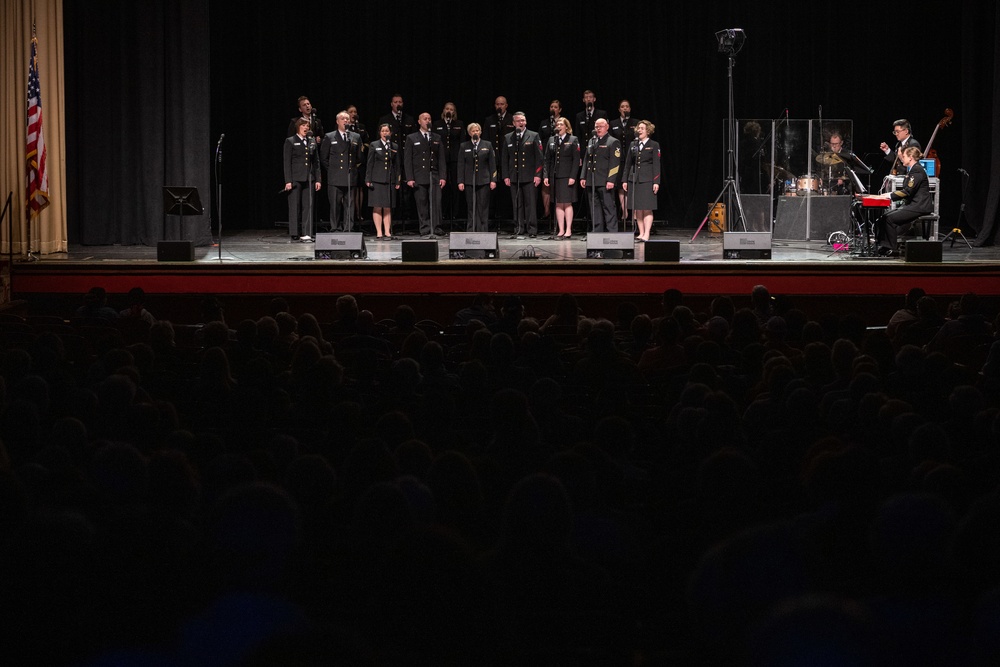 U.S. Navy Band Sea Chanters perform in Bakersfield