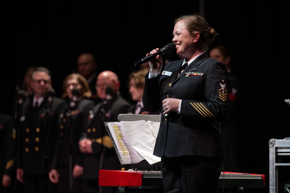 U.S. Navy Band Sea Chanters perform in Bakersfield