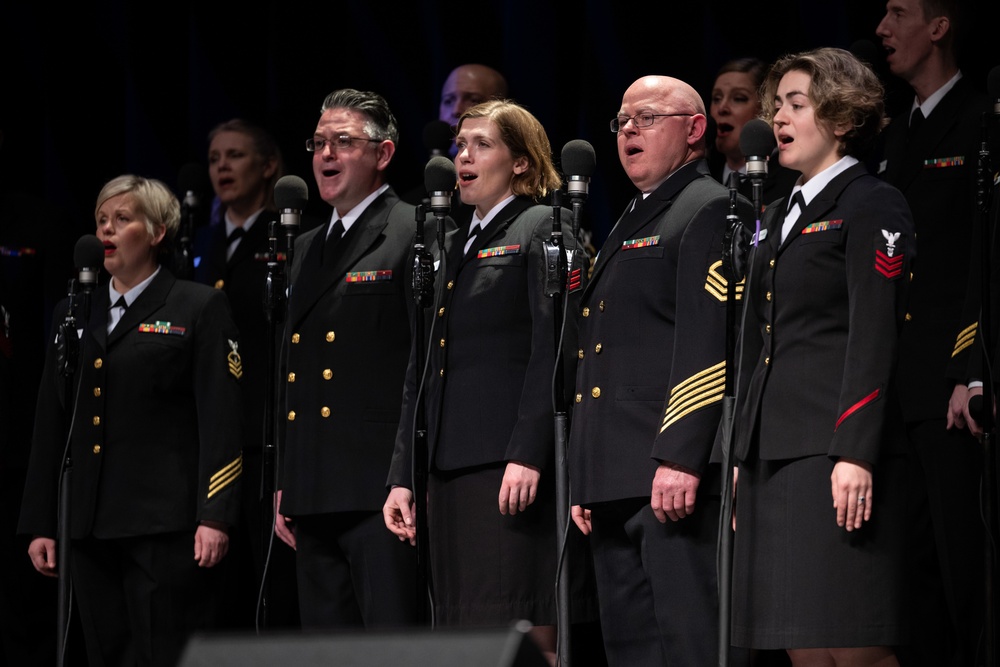 U.S. Navy Band Sea Chanters perform in Bakersfield