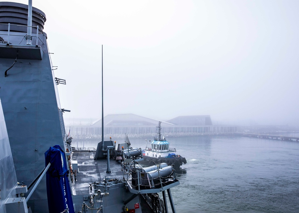 USS Porter Arrives in Tallinn, Estonia