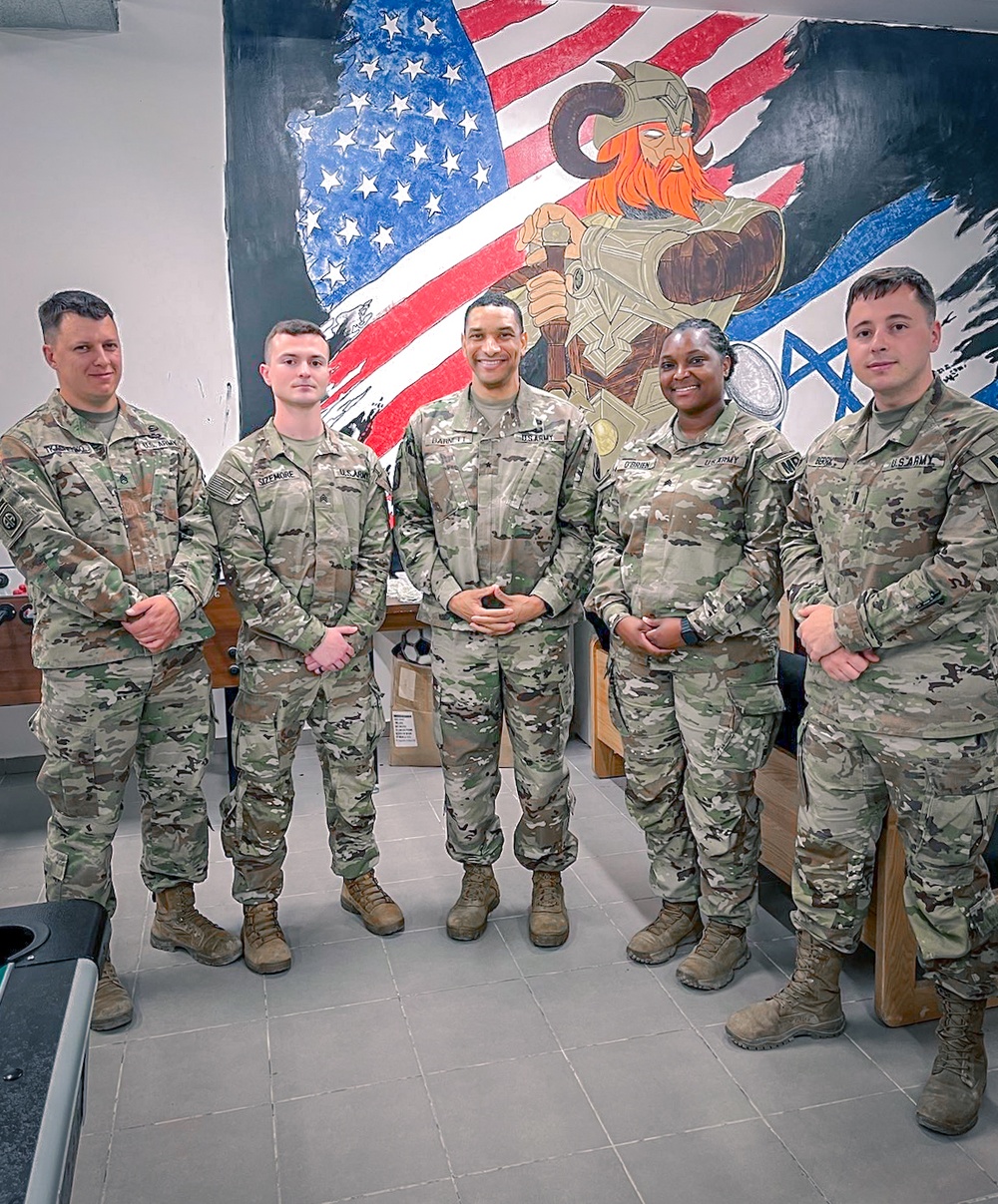 10TH AAMDC commanding general visits 13th MDB in Israel