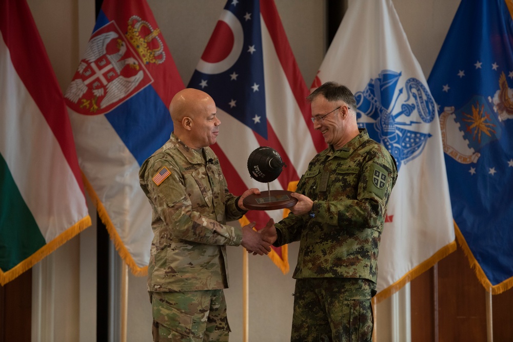 Hungarian, Serbian defense chiefs visit Ohio, attend 2023 Joint Senior Leader Conference