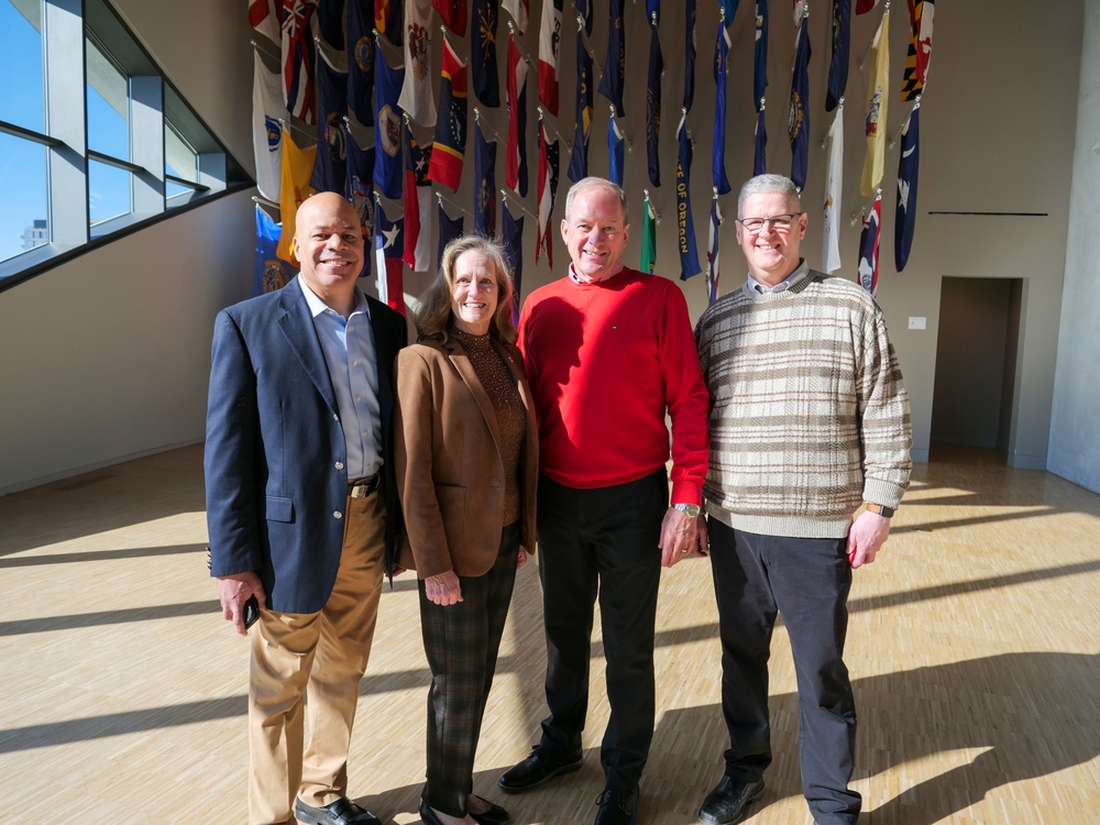 Ohio adjutant general joined by 3 predecessors during tour of National Veterans Memorial and Museum