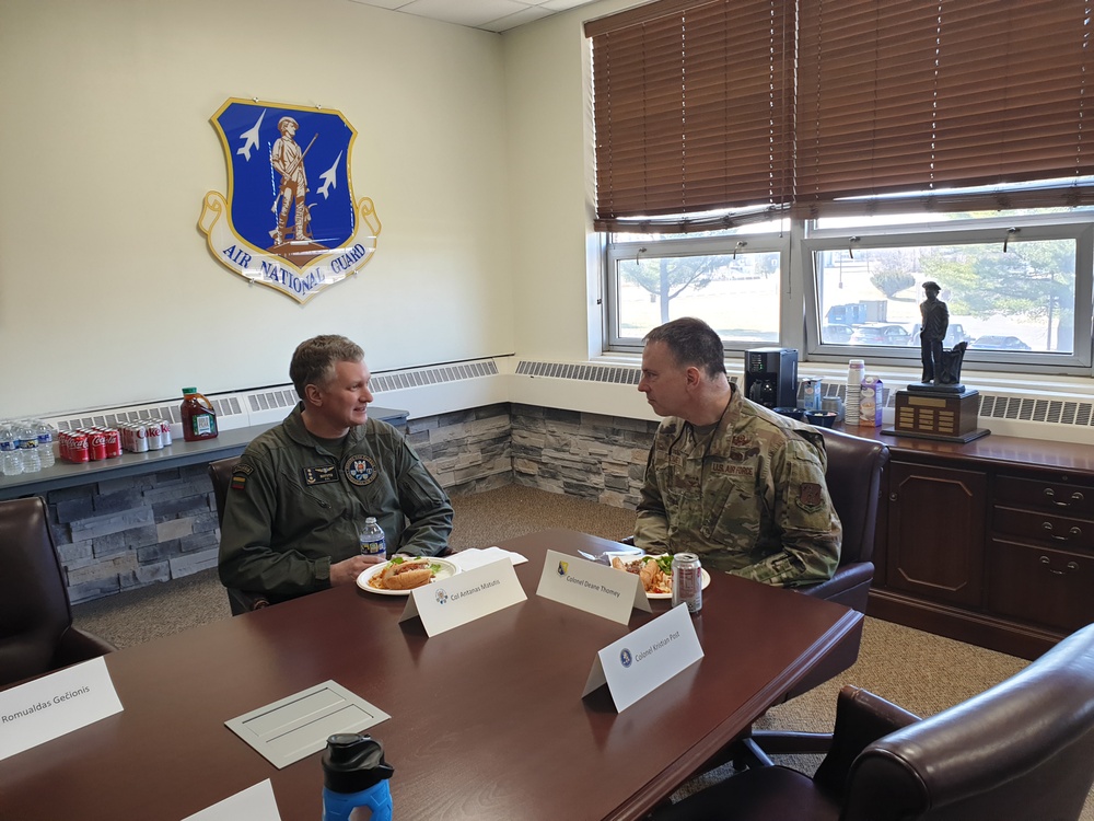 111th ATKW hosts Air Force leaders from NATO Ally and NG State Partner Lithuania