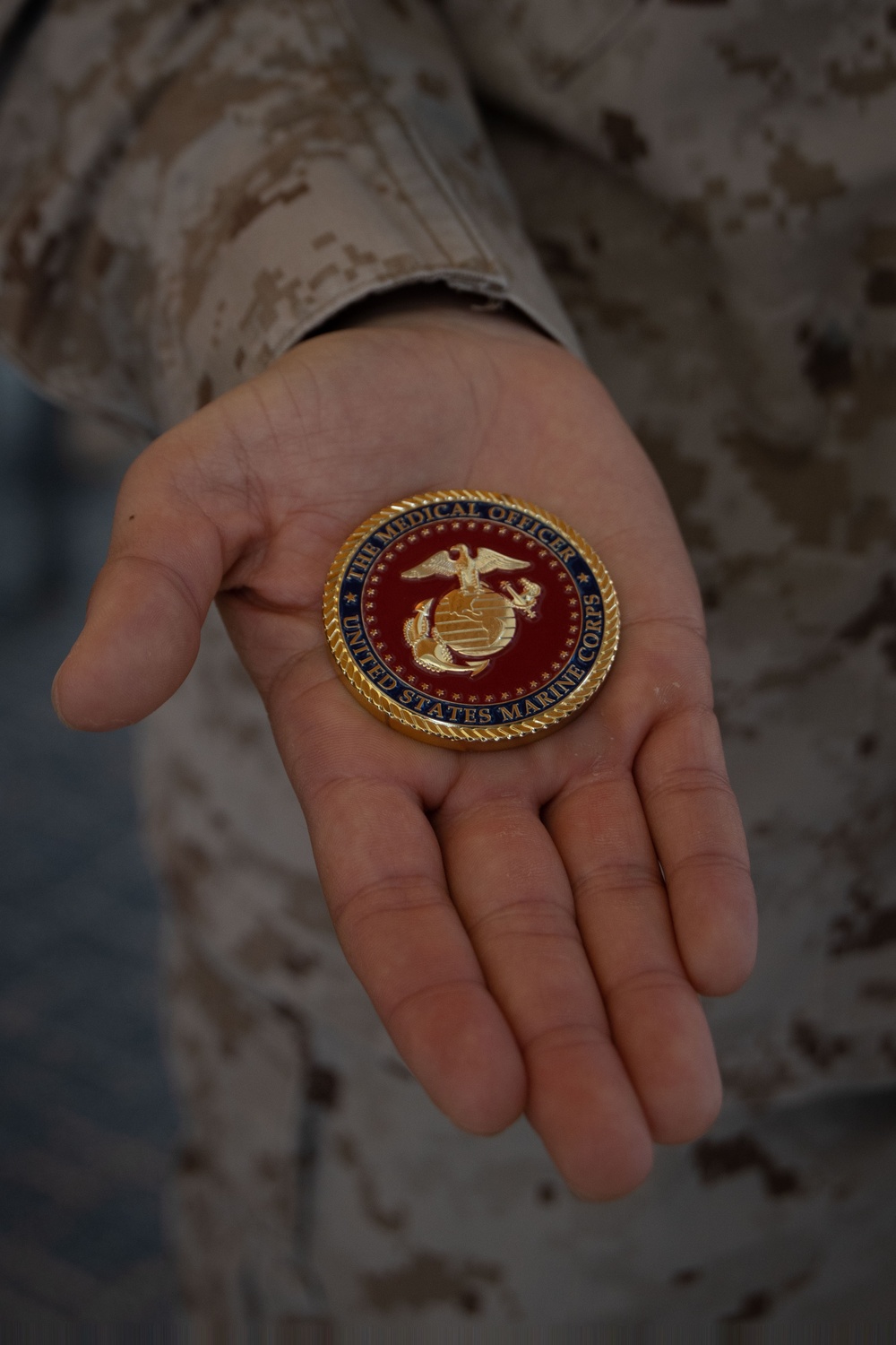 Medical officer of the Marine Corps visits MCAGCC.