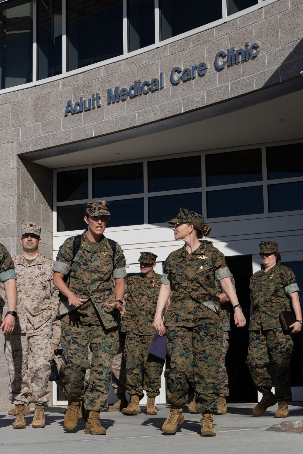 Medical officer of the Marine Corps visits MCAGCC.