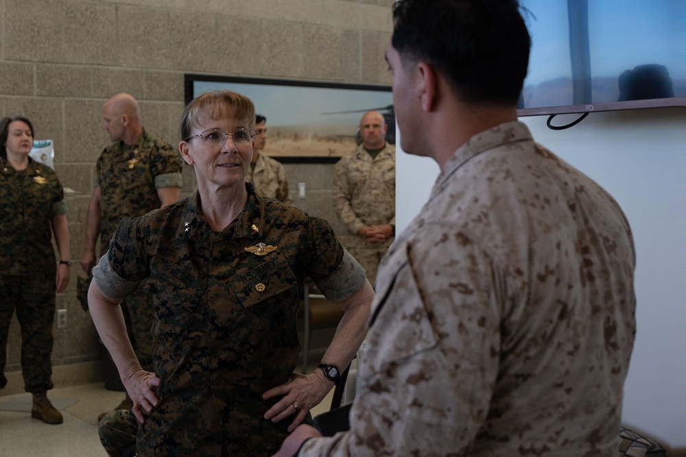 Medical officer of the Marine Corps visits MCAGCC.