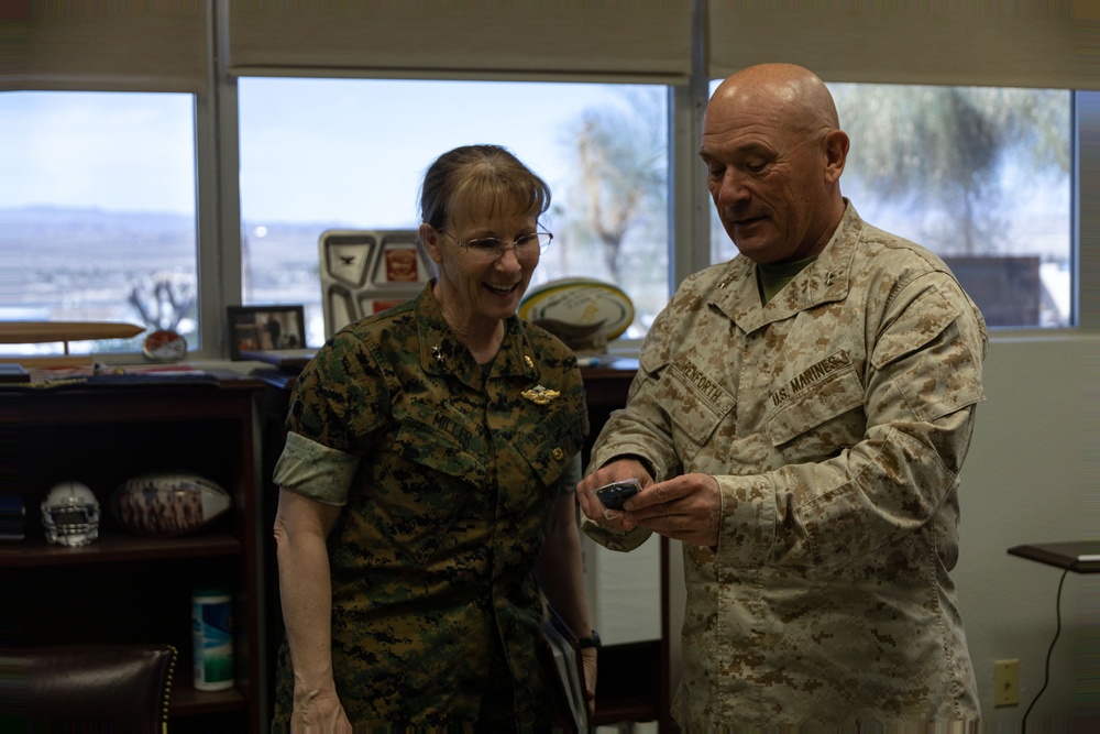 Medical officer of the Marine Corps visits MCAGCC.