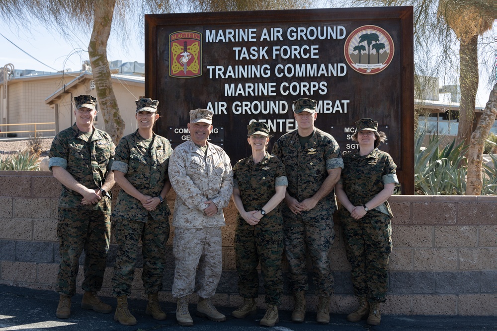 Medical officer of the Marine Corps visits MCAGCC.