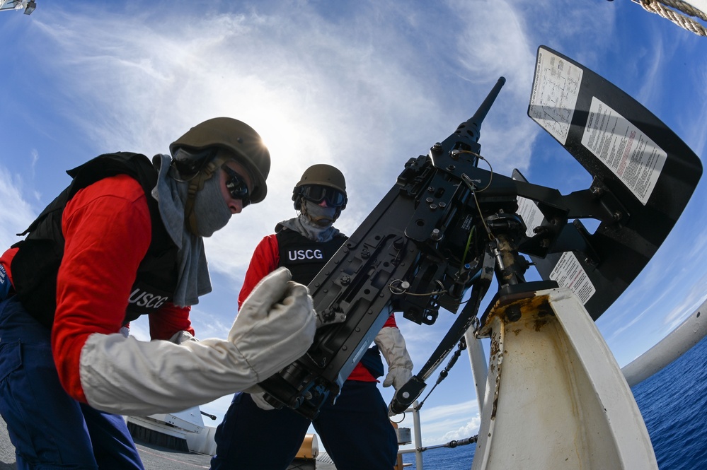 USCGC Stone conducts drills underway