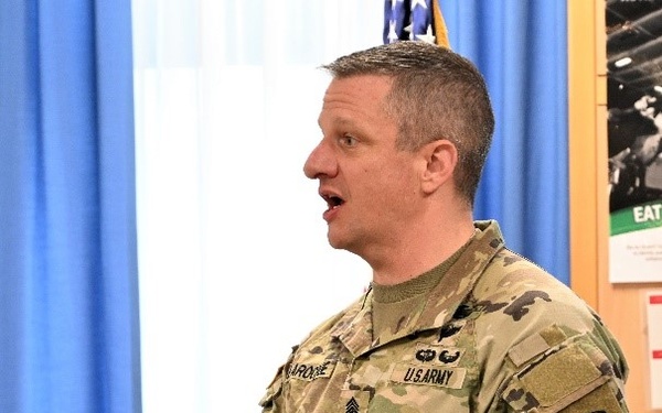 2023 Army Emergency Relief (AER) Annual Education and Fund-Raising Campaign kickoff breakfast on 21 at the Hard Rock Diner (DFAC) on Smith Barracks in Baumholder, Germany