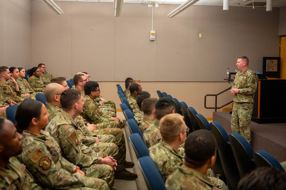 18th Air Force command chief, CMSgt. Bickley Visits McConnell AFB