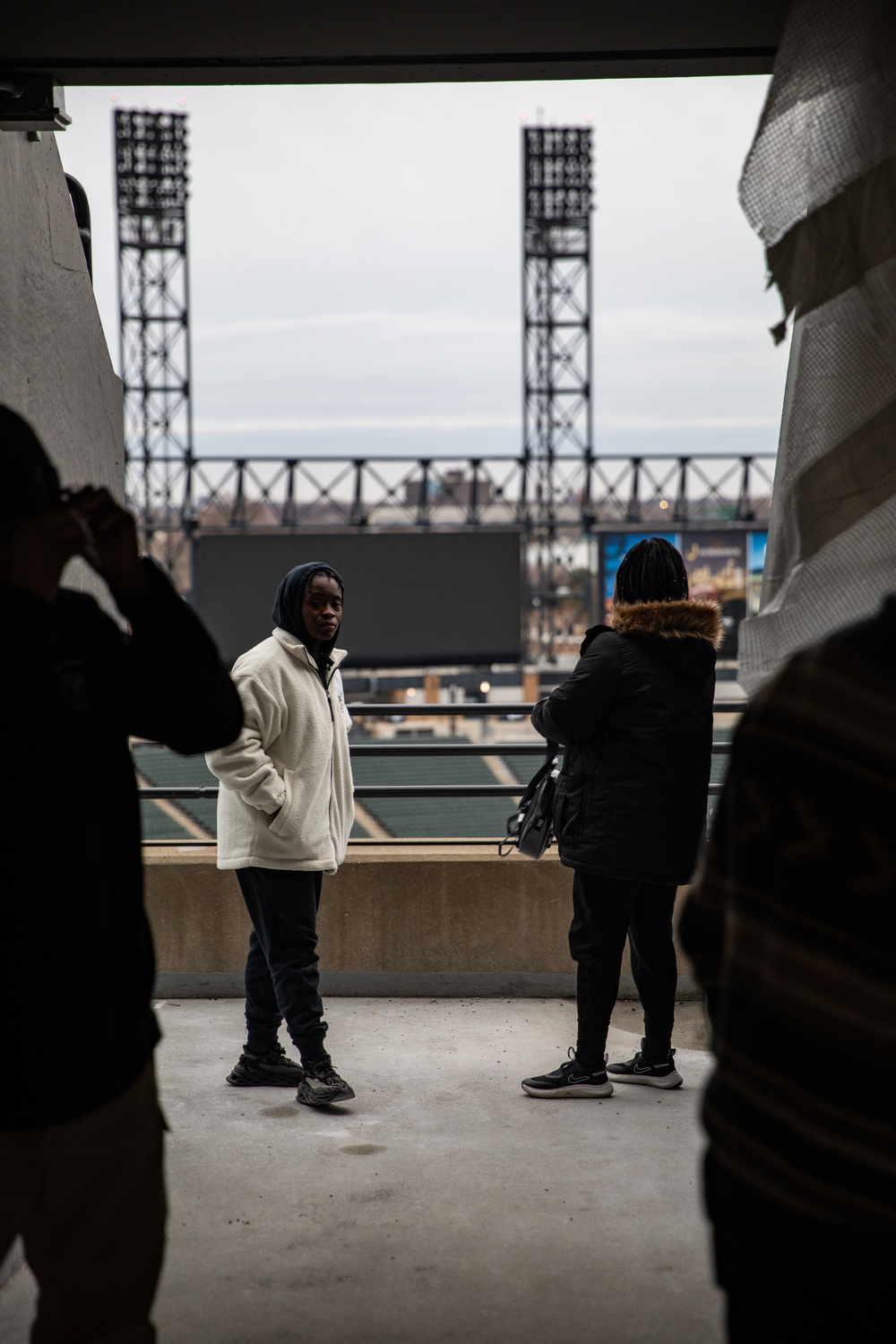 NCOs of the Big Red One Visit White Sox Baseball Stadium