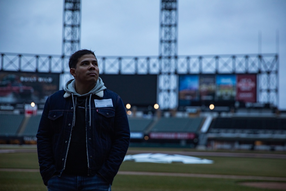 NCOs of the Big Red One Visit White Sox Baseball Stadium