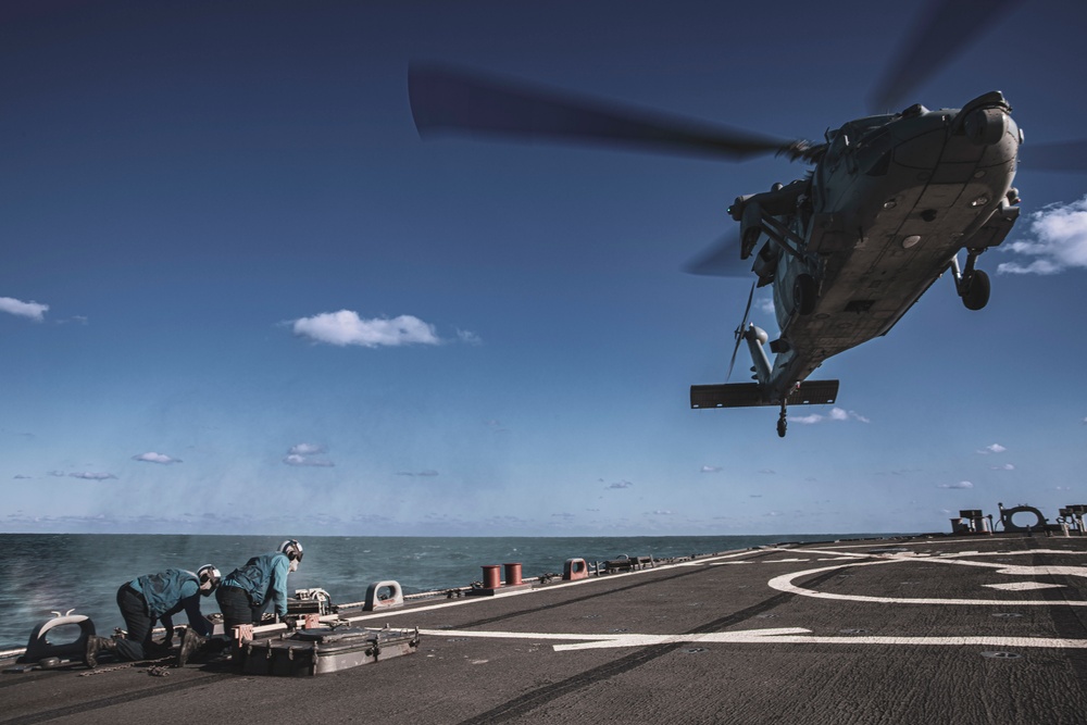 USS McFaul Conducts a General Quarters Drill