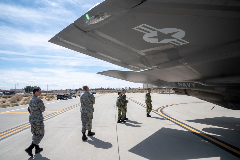 Civil Air Patrol and U.S. Naval Sea Cadets tour Edwards Air Force Base