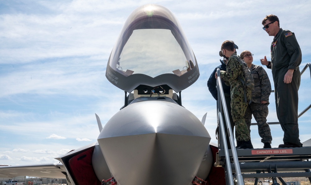 Civil Air Patrol and U.S. Naval Sea Cadets tour Edwards Air Force Base