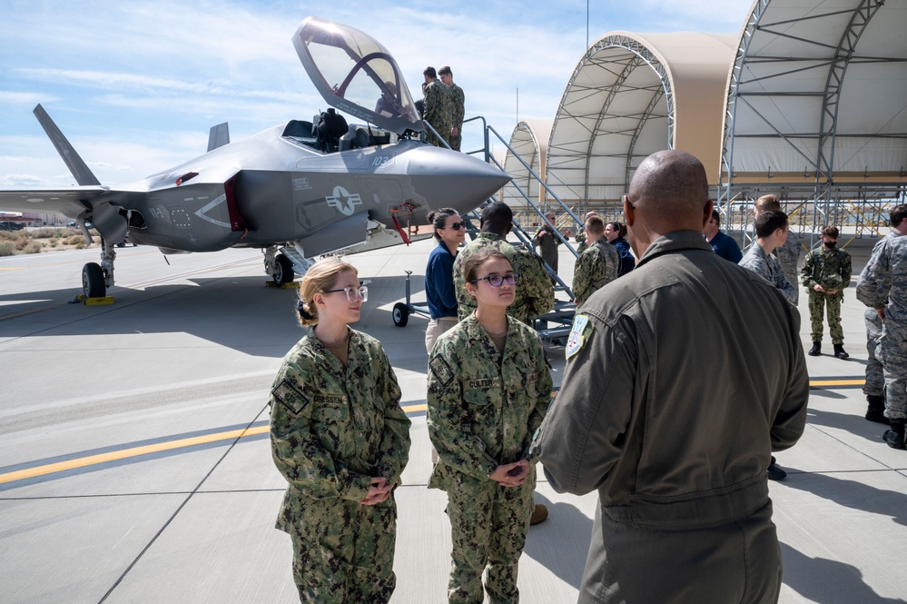 Civil Air Patrol and U.S. Naval Sea Cadets tour Edwards Air Force Base