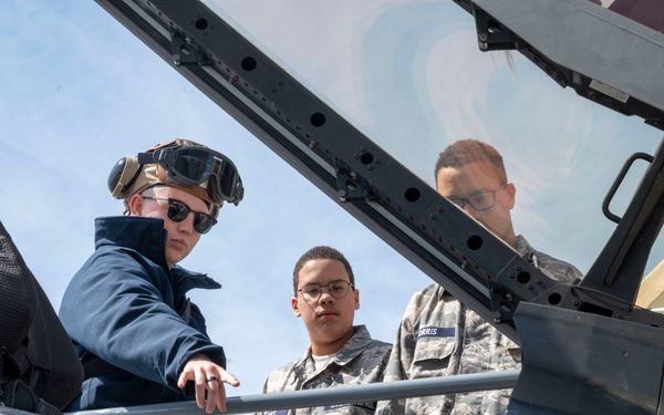 Civil Air Patrol and U.S. Naval Sea Cadets tour Edwards Air Force Base