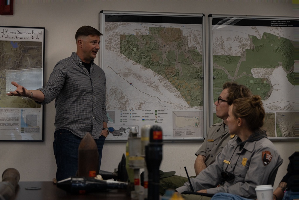 MCAGCC Explosive Ordnance Disposal Technicians teach Joshua Tree NPS how to safely identify UXOs