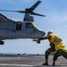 VMM-163 conducts deck landing qualifications aboard the SS Curtiss