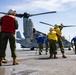 VMM-163 conducts deck landing qualifications aboard the SS Curtiss