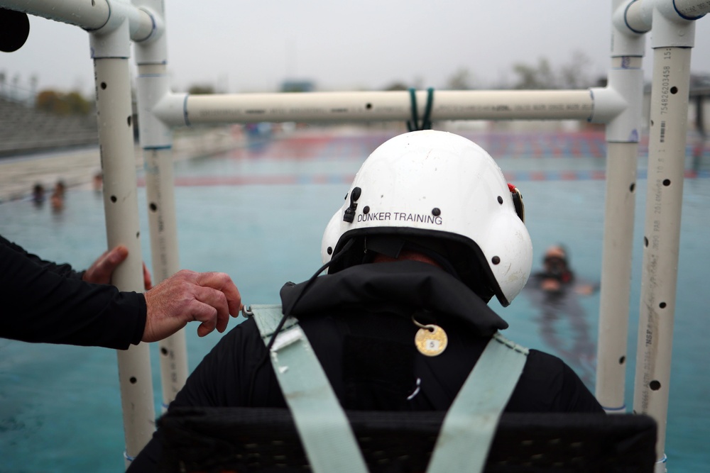 Cal Guard and Cal Fire conduct dunker training