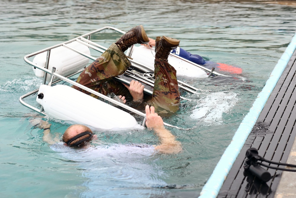 Cal Guard and Cal Fire conduct dunker training