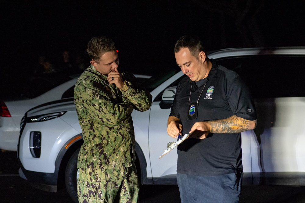 Pacific Missile Range Facility's (PMRF) Navy Security Force Sailors participate in training with Kauai Police Department.