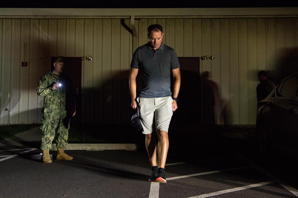 Pacific Missile Range Facility's (PMRF) Navy Security Force Sailors participate in training with Kauai Police Department.