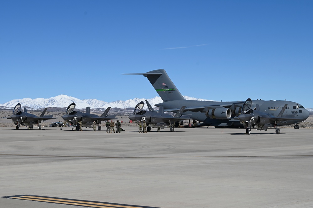Furthering agility and lethality: McChord C-17s refuel, re-arm F-35s