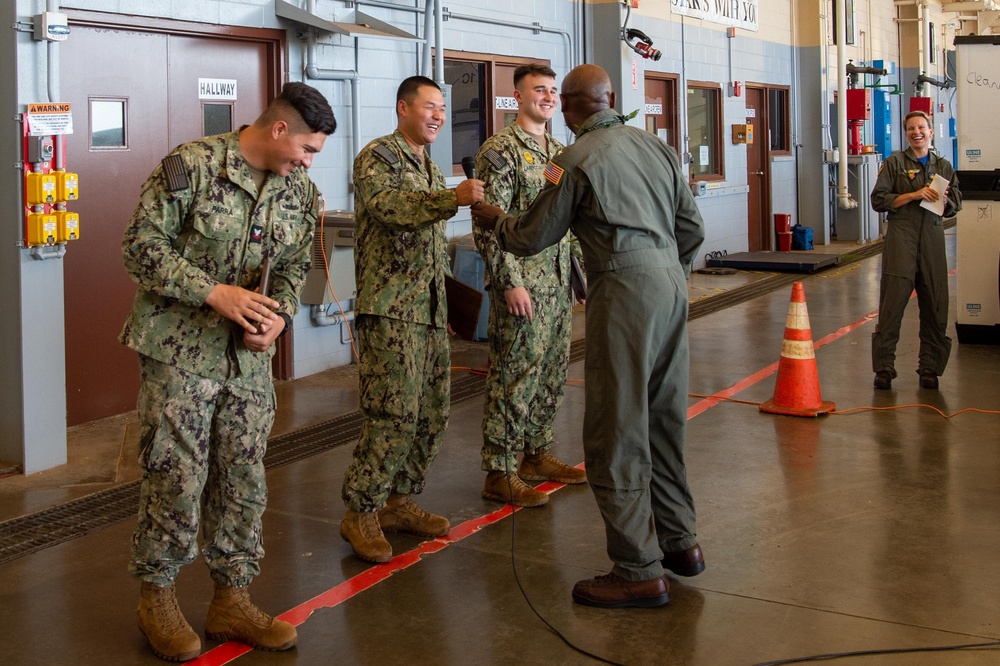 Rear Admiral Stephen Barnett, Commander, Navy Region Hawai`i, visits Pacific Missile Range Facility (PMRF).