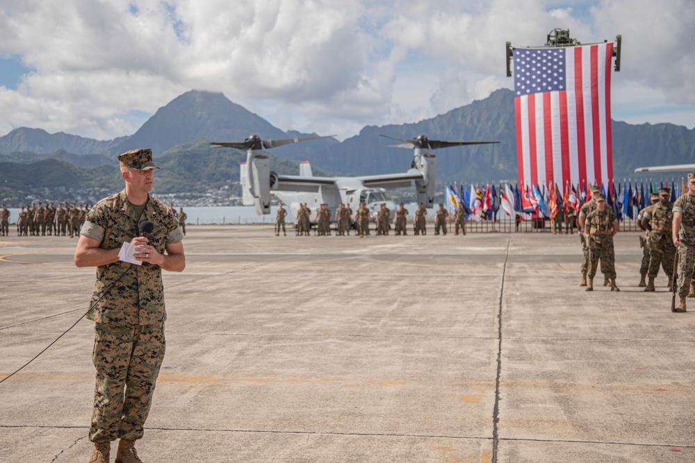 Marine Aircraft Group 24 Sergeant Major Post and Relief Ceremony, MCBH