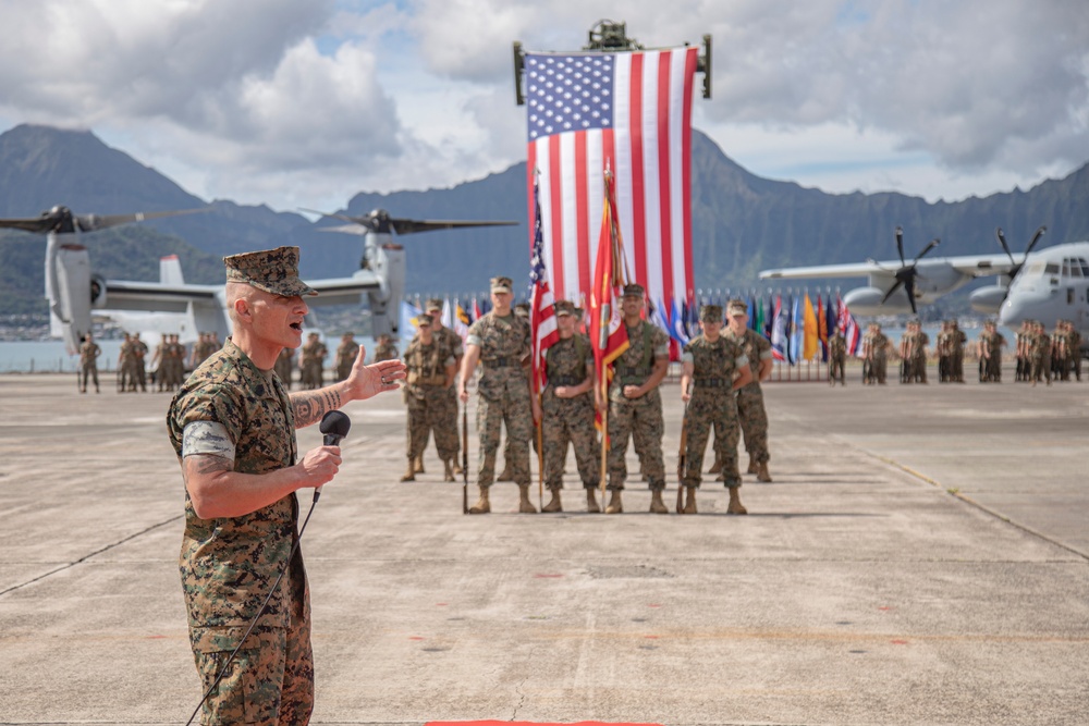 Marine Aircraft Group 24 Sergeant Major Post and Relief Ceremony, MCBH