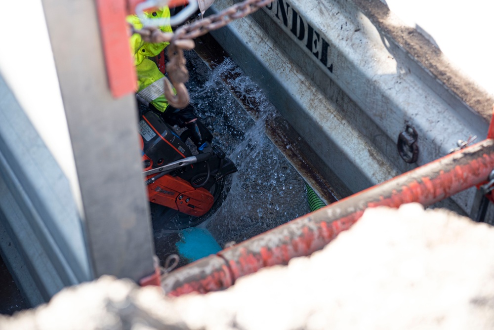 Repairing pipes, maintaining water flow