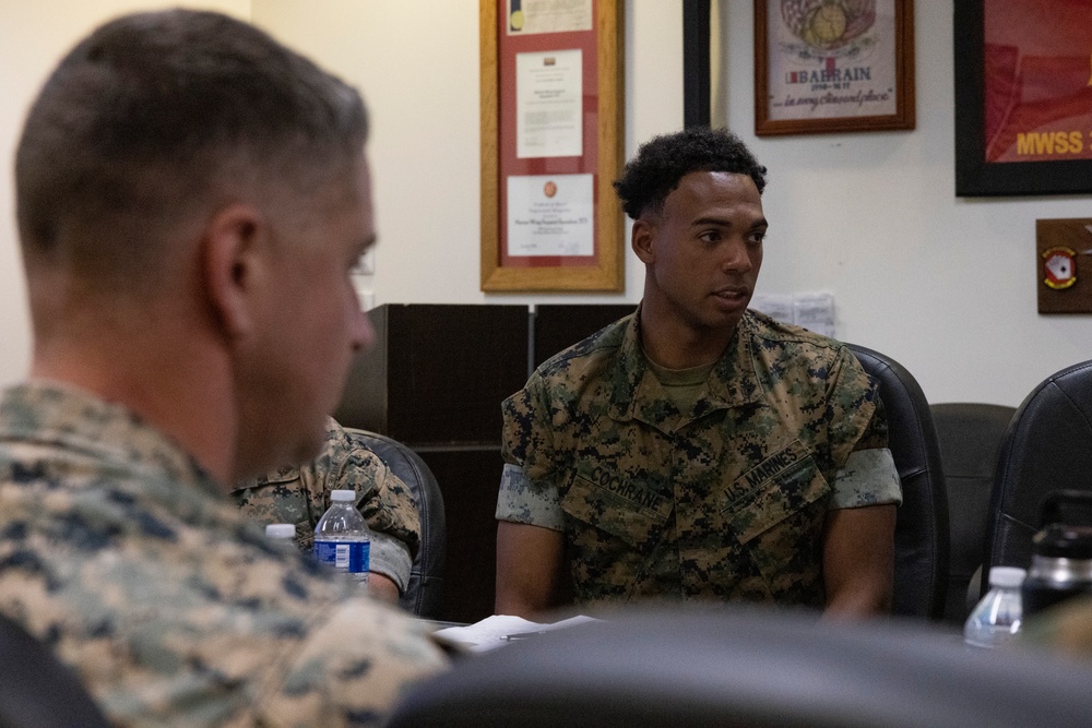 Commanding General briefed on Aviation Ground Support Leadership Course