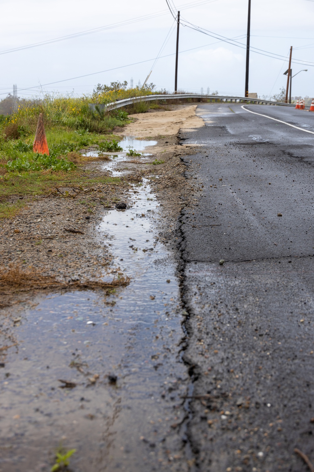 Basilone Road closed due to weather-related damage