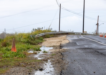 Basilone Road closed due to weather-related damage