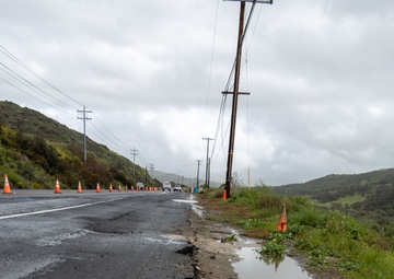 Basilone Road closed due to weather-related damage