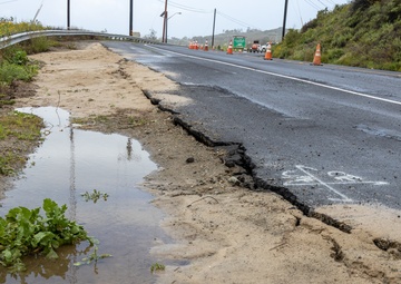 Basilone Road closed due to weather-related damage