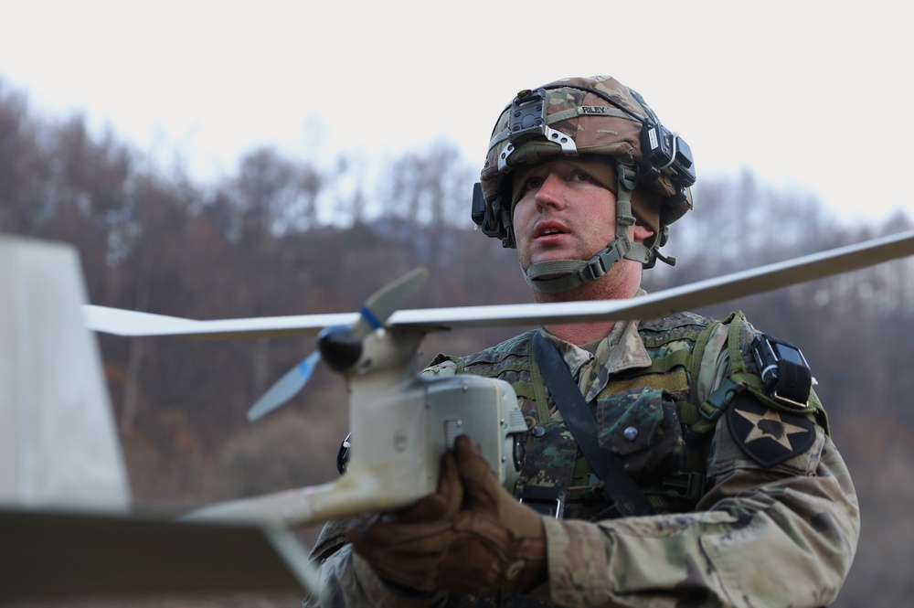 RQ-11B Raven Small Unmanned Aircraft System (SUAS) during Warrior Shield