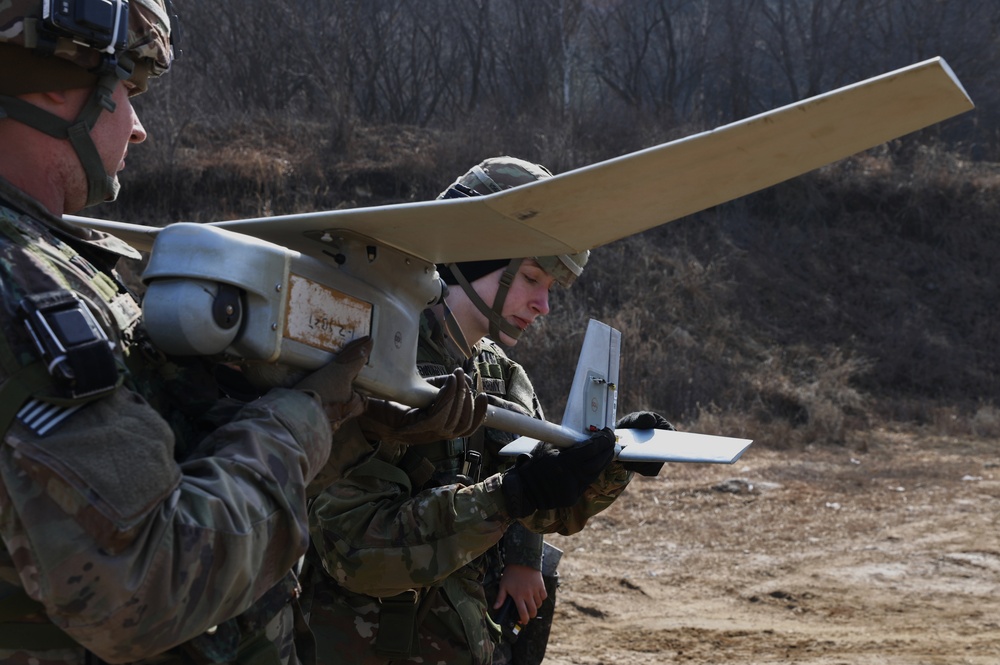 RQ-11B Raven Small Unmanned Aircraft System (SUAS) during Warrior Shield