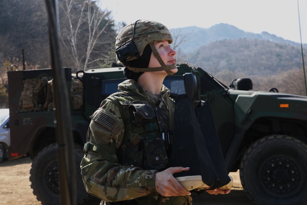 RQ-11B Raven Small Unmanned Aircraft System (SUAS) during Warrior Shield