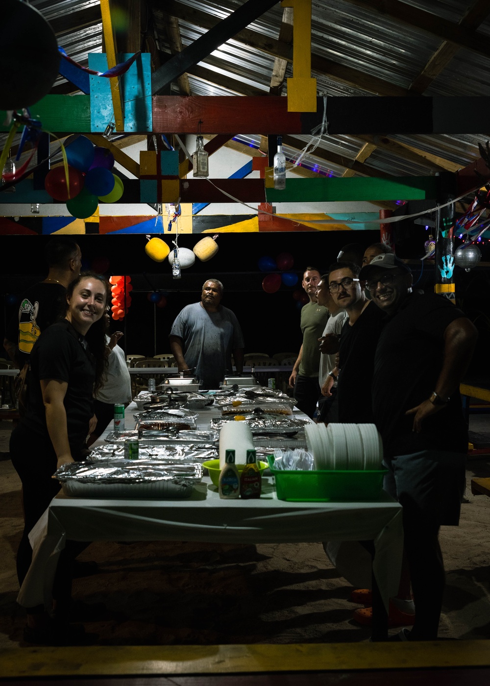 Peleliu locals welcome all MCED-Palau Marines and Sailors to the island