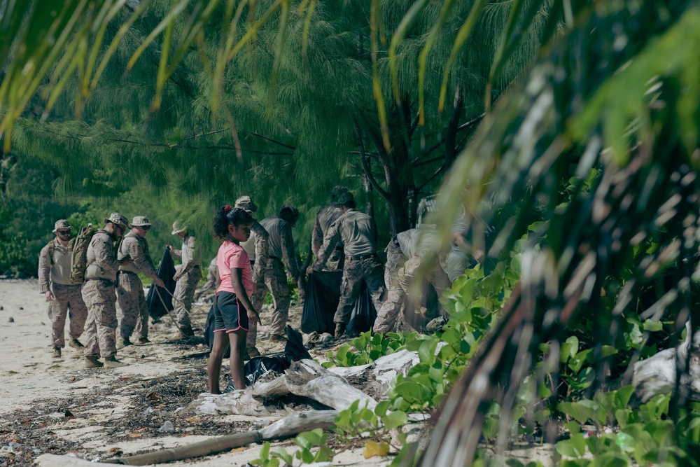 MCED Palau 23.1 - Marines and locals participate in Youth Day