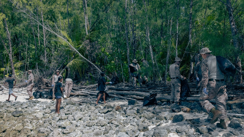 MCED Palau 23.1 - Marines and locals participate in Youth Day