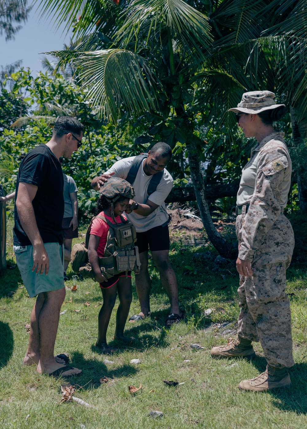 MCED Palau 23.1 - Marines and locals participate in Youth Day