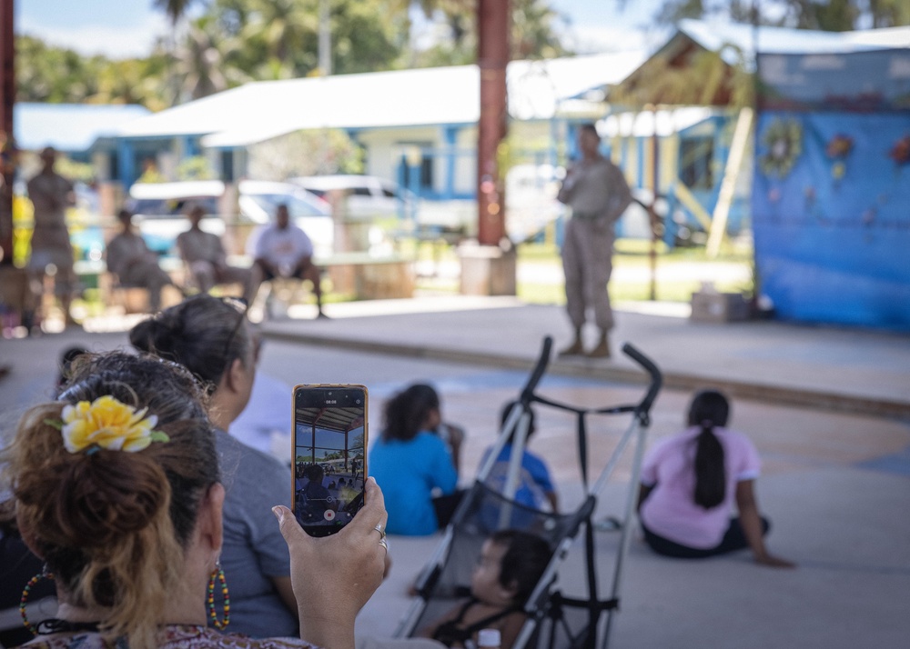 MCED Palau 23.1 - Marines celebrate Culture Day with the locals from Peleliu Elementary School